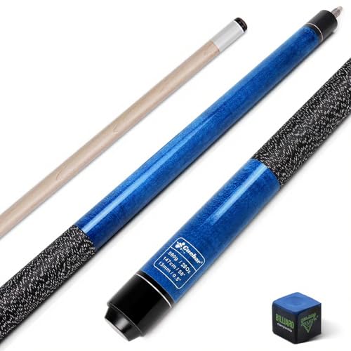 CUEBAR Pool-Queue, 147,3 cm, 2-teiliger Pool-Stick für Erwachsene, Hausbar, Billardqueue-Sticks mit 13 mm Spitze, für Männer und Frauen, Blau, 590 g CUEBAR Pool-Queue, 147,3 cm, 2-teiliger Pool-Stick für Erwachsene, Hausbar, Billardqueue-Sticks mit 13 mm Spitze, für Männer und Frauen, Blau, 590 g von CUEBAR