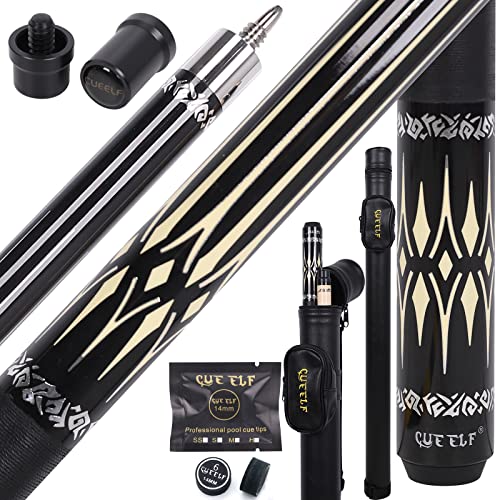 CUEELF Billardqueue-Stick, Billardqueue-Stäbe mit Hartschale, professioneller Billard-Queue-Stick, 19,5/20/595 ml Pool-Stick CUEELF Billardqueue-Stick, Billardqueue-Stäbe mit Hartschale, professioneller Billard-Queue-Stick, 19,5/20/595 ml Pool-Stick von CUEELF