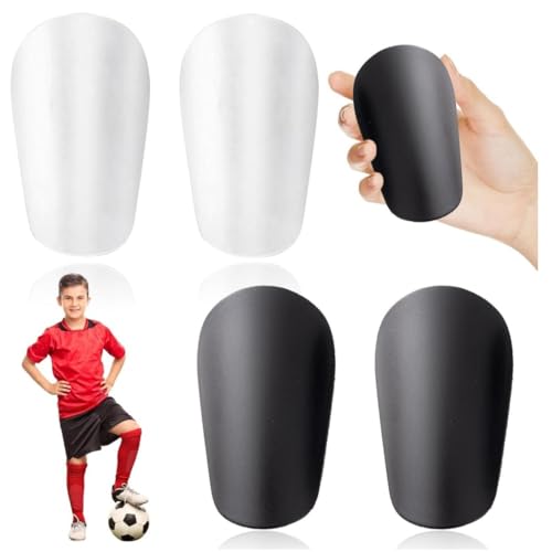 CUEMOON 2 Stück Mini Fußball Schienbeinschoner Set,Kleine Schienbeinschoner Fußball,10x6cm Schienbeinschutz Fussball Mini von CUEMOON