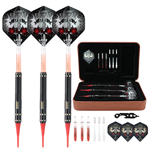 CUESOUL 16 Grams Deluxe Soft Tip Darts Set with Luxury Case（JL-STL-B1106+D602） von CUESOUL