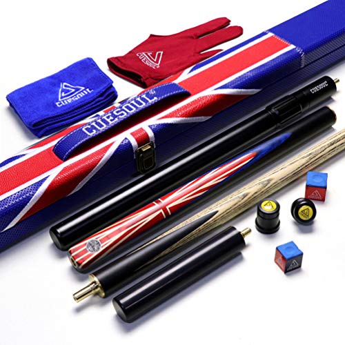 CUESOUL 57 "Handcraft 3/4 Ebenholz Snooker Queue mit Union Jack Flag Design CUESOUL 57 "Handcraft 3/4 Ebenholz Snooker Queue mit Union Jack Flag Design von CUESOUL