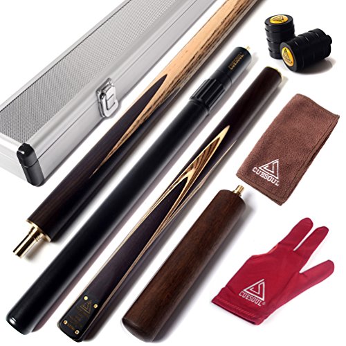 CUESOUL 57 "Handwerk 3/4 Gelenkig Snooker Queue mit 2 Queue-Verlängerung Verpackt in Aluminium Köcher D307 CUESOUL 57 "Handwerk 3/4 Gelenkig Snooker Queue mit 2 Queue-Verlängerung Verpackt in Aluminium Köcher D307 von CUESOUL