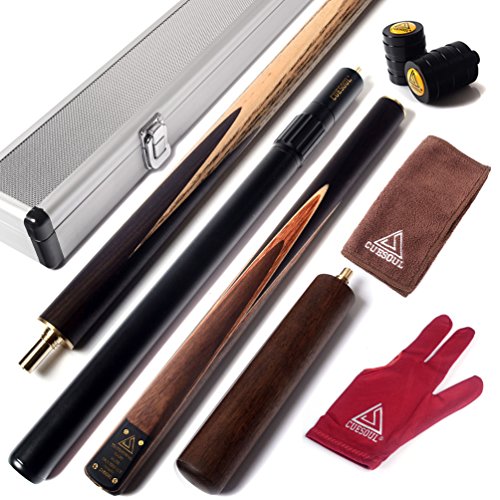 CUESOUL 57 "Handwerk 3/4 Gelenkig Snooker Queue mit 2 Queue-Verlängerung Verpackt in Aluminium Köcher D309 CUESOUL 57 "Handwerk 3/4 Gelenkig Snooker Queue mit 2 Queue-Verlängerung Verpackt in Aluminium Köcher D309 von CUESOUL