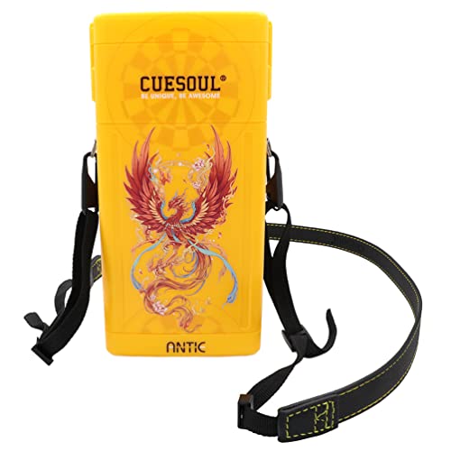 CUESOUL ANTIE Hard Dart Case, Hält 6 Steeldarts/Soft Tip Darts und zusätzliches Zubehör, mit Vier mythologischen Symbolen, langlebig CUESOUL ANTIE Hard Dart Case, Hält 6 Steeldarts/Soft Tip Darts und zusätzliches Zubehör, mit Vier mythologischen Symbolen, langlebig von CUESOUL