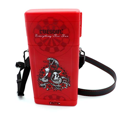 CUESOUL ANTIE Red Dart Case Hart, für 6 Stahlspitzenpfeile/Softspitzenpfeile und zusätzliche Dartspitzen, Schäfte und Flüge, für dauerhaften Gebrauch CUESOUL ANTIE Red Dart Case Hart, für 6 Stahlspitzenpfeile/Softspitzenpfeile und zusätzliche Dartspitzen, Schäfte und Flüge, für dauerhaften Gebrauch von CUESOUL