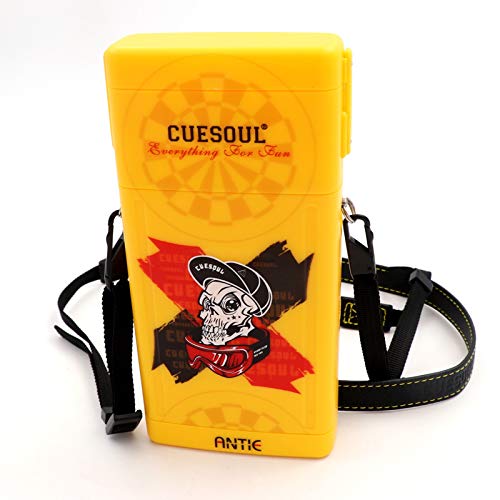 CUESOUL ANTIE Yellow Dart Case Hart, für 6 Steel Tip Darts/Soft Tip Darts & Extra Dart Tips, Shafts & Flights, Durable Use CUESOUL ANTIE Yellow Dart Case Hart, für 6 Steel Tip Darts/Soft Tip Darts & Extra Dart Tips, Shafts & Flights, Durable Use von CUESOUL