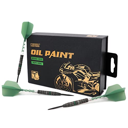 CUESOUL BREMSSCHEIBE 21 g Stahlspitze 90% Tungsten Dart-Set mit Ölfarbe und einheitlichem ROST T19 Flight CUESOUL BREMSSCHEIBE 21 g Stahlspitze 90% Tungsten Dart-Set mit Ölfarbe und einheitlichem ROST T19 Flight von CUESOUL