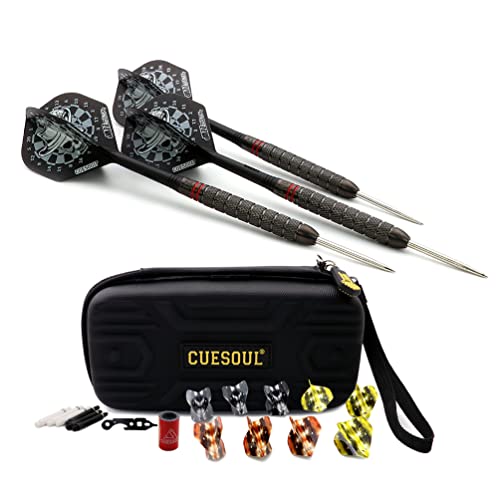 CUESOUL Big Beast 90% 27g Steel Tip Tungsten Dart Set mit Dart Case von CUESOUL