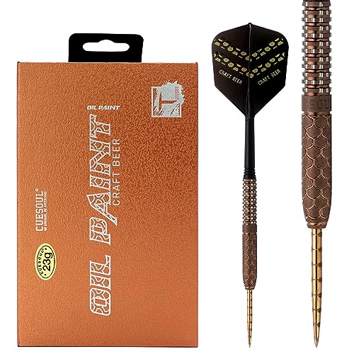 CUESOUL Craft Beer 23g Steel Tip 90% Tungsten Dart Set mit Ölfarbe Finish und vereinheitlichenden ROST Flights CUESOUL Craft Beer 23g Steel Tip 90% Tungsten Dart Set mit Ölfarbe Finish und vereinheitlichenden ROST Flights von CUESOUL