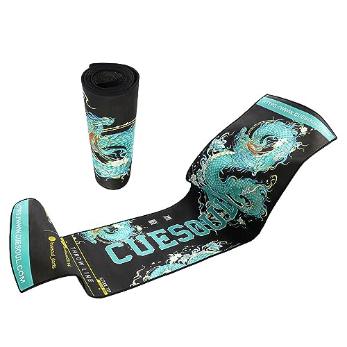 CUESOUL Darts-Zubehör, robuste Dartmatte, inklusive offizieller Wurflinie mit weicher Spitze und Stahlspitze, Design mit Vier mythologischen Symbolen CUESOUL Darts-Zubehör, robuste Dartmatte, inklusive offizieller Wurflinie mit weicher Spitze und Stahlspitze, Design mit Vier mythologischen Symbolen von CUESOUL