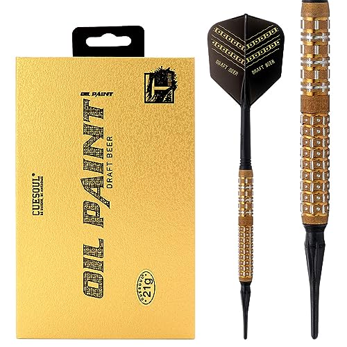 CUESOUL Draft Beer 21g Soft Tip 90% Tungsten Dart Set mit Ölfarbe Finished und vereinheitlichenden ROST Flights CUESOUL Draft Beer 21g Soft Tip 90% Tungsten Dart Set mit Ölfarbe Finished und vereinheitlichenden ROST Flights von CUESOUL