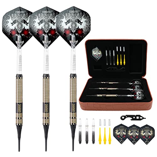 CUESOUL Dragon Deluxe Soft Dartpfeile Set with Luxury Case, 16 gram (B1102) von CUESOUL