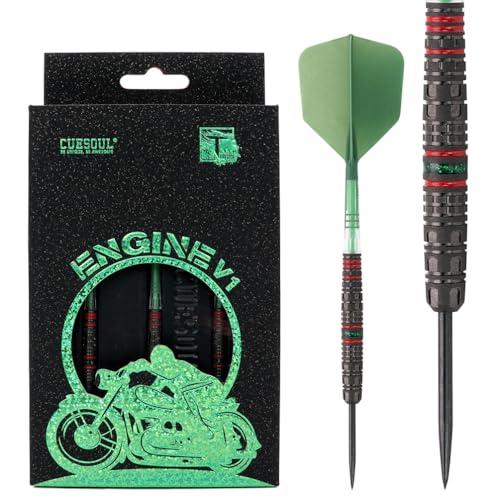 CUESOUL Engine V1 23g Stahlspitze, 90% Wolfram-Dart-Set mit Ölfarbe und vereinheitlichendem ROST T19 Carbon Flight CUESOUL Engine V1 23g Stahlspitze, 90% Wolfram-Dart-Set mit Ölfarbe und vereinheitlichendem ROST T19 Carbon Flight von CUESOUL