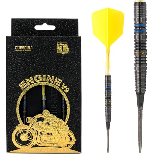 CUESOUL Engine V9 18g Stahlspitze,90% Wolfram-Dart-Set mit GEM Stone-Finish und vereinheitlichendem ROST T19 Carbon Flight CUESOUL Engine V9 18g Stahlspitze,90% Wolfram-Dart-Set mit GEM Stone-Finish und vereinheitlichendem ROST T19 Carbon Flight von CUESOUL