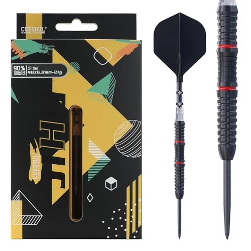 CUESOUL JIHO S5 21g Stahlspitze, 90% Wolfram-Dart-Set mit Titanbeschichtung und vereinheitlichendem ROST T19 Flight CUESOUL JIHO S5 21g Stahlspitze, 90% Wolfram-Dart-Set mit Titanbeschichtung und vereinheitlichendem ROST T19 Flight von CUESOUL