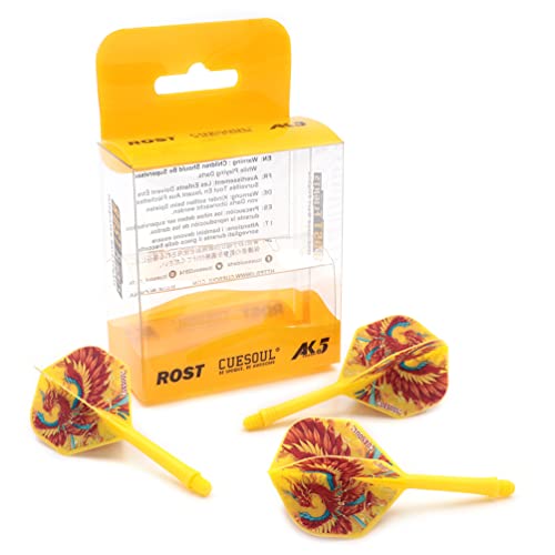 CUESOUL ROST Integrierter Dartschaft und Flights Standardform, mit Design mit Vier mythologischen Symbolen, 3er-Set CUESOUL ROST Integrierter Dartschaft und Flights Standardform, mit Design mit Vier mythologischen Symbolen, 3er-Set von CUESOUL