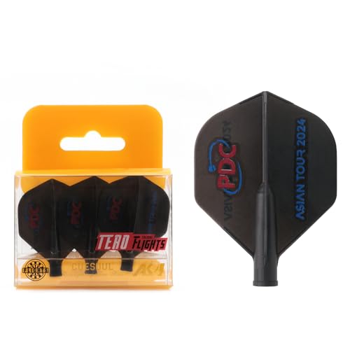 CUESOUL TERO AK4 Dart Flights Standardform, 3er-Set (schwarz) von CUESOUL