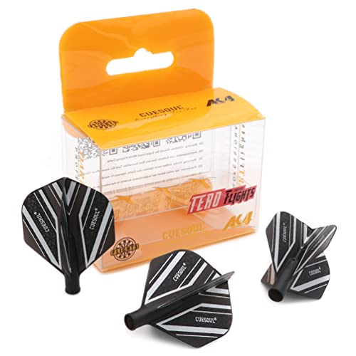 CUESOUL TERO AK4 Dart Flights Standardform mit attraktivem Muster, 3er Set von CUESOUL