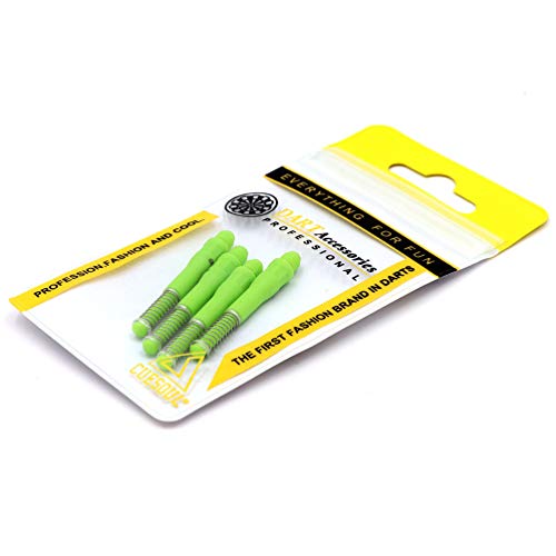 CUESOUL TERO Green AK7 Dart Shafts Built-in Spring Telescopic, Set of 4 pcs-L(CS-AK7+L6) von CUESOUL