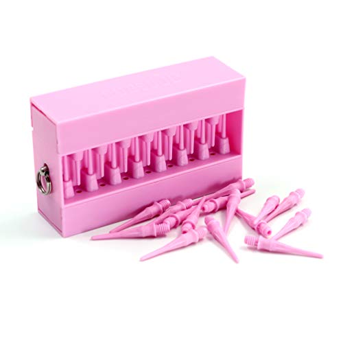 CUESOUL Touch-Point Dart Soft Tips mit Touch Dart Case, dauerhafte Verwendung (Pink) von CUESOUL