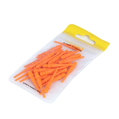 CUESOUL Touch-Point Softspitzen Dart Point 2BA Standard-Schraubengewinde, Packung mit 80 Stück, dauerhafte Verwendung（orange） von CUESOUL