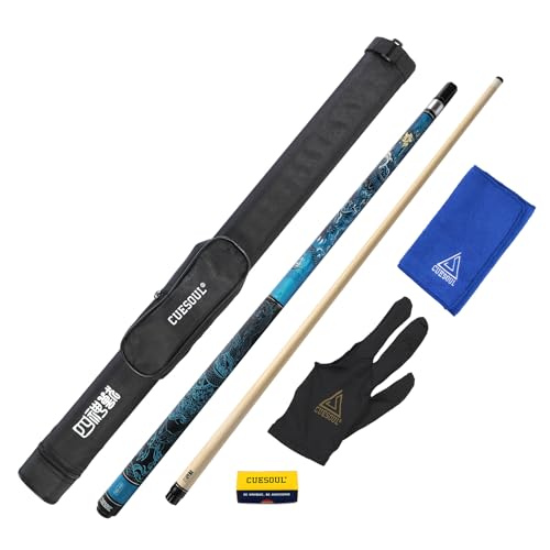 CUESOUL mythologische Symbole 58 Zoll 19oz Pool Cue Stick, 13mm TIPP von CUESOUL