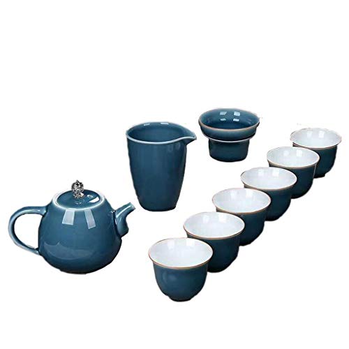 CUNTO Exquisites Keramik-Kung-Fu-Teeset, Reise-Teekanne, Tasse für den Haushalt von CUNTO