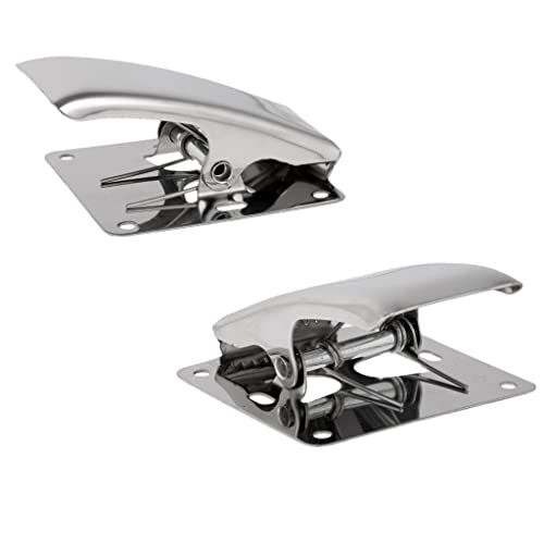 CUTICATE 2 Stücke Edelstahl Filet Clamp Fischschwanz Clip Für Filet Angeln Bord von CUTICATE