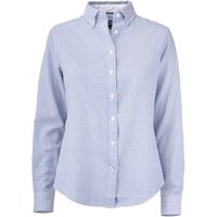 CUTTER & BUCK Belfair Oxford Bluse Damen 50500 - french blue/white stripe XXL von CUTTER & BUCK