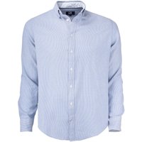 CUTTER & BUCK Belfair Oxford Hemd Herren 50500 - french blue/white stripee 4XL von CUTTER & BUCK