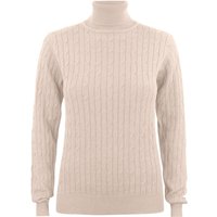 CUTTER & BUCK Blakely Rollkragenpullover Damen 810 - sand melange XL von CUTTER & BUCK