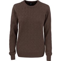 CUTTER & BUCK Blakely Strickpullover Damen 836 - brown melange 3XL von CUTTER & BUCK