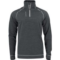 CUTTER & BUCK Chambers 1/2-Zip Golf-Langarmshirt Herren 955 - anthracite melange M von CUTTER & BUCK