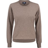 CUTTER & BUCK Oakville Crewneck Strickpullover Damen 834 - nougat melange S von CUTTER & BUCK