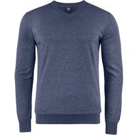 CUTTER & BUCK Oakville V-Neck Strickpullover Herren 554 - navy melange S von CUTTER & BUCK