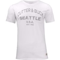 CUTTER & BUCK Pacific City T-Shirt Herren 0095 - white w.print XXL von CUTTER & BUCK