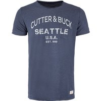CUTTER & BUCK Pacific City T-Shirt Herren 569 - denim melange/print L von CUTTER & BUCK