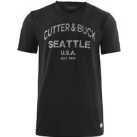 CUTTER & BUCK Pacific City T-Shirt Herren 9995 - black.w.print L von CUTTER & BUCK