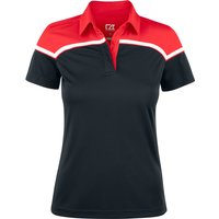 CUTTER & BUCK Seabeck Poloshirt Damen 9935 - black/red L von CUTTER & BUCK
