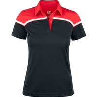 CUTTER & BUCK Seabeck Poloshirt Damen 9935 - black/red S von CUTTER & BUCK