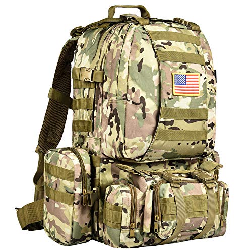 CVLIFE Taktischer Rucksack, Militär-Armee-Rucksack, abnehmbare Molle-Tasche von CVLIFE