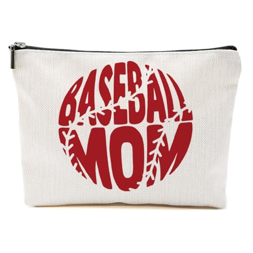 Baseball-Geschenke, Baseball-Mama-Make-up-Tasche, Baseball-Trainer, Geschenke, Kosmetiktasche für Damen, Damen, Baseball Mom4, 10.5"x 7"x 2.5" von CVYW