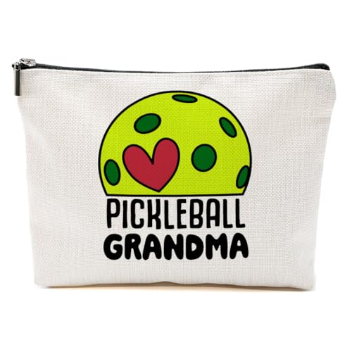CVYW Pickleball Geschenk-Make-up-Tasche, Pickleball-Zubehör, Damen-Kosmetiktasche für Damen, Reisetasche, Pickleball Grandma2, 10.5"x 7"x 2.5" von CVYW
