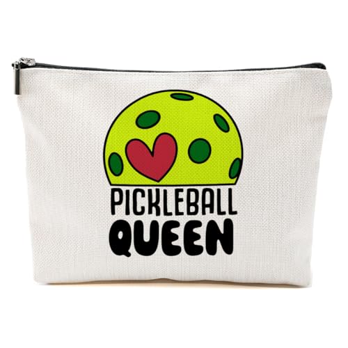 CVYW Pickleball Geschenk-Make-up-Tasche, Pickleball-Zubehör, Damen-Kosmetiktasche für Damen, Reisetasche, Pickleball Queen3, 10.5"x 7"x 2.5" von CVYW