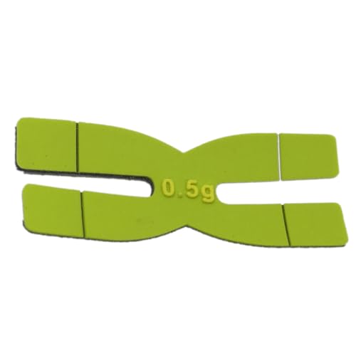 3 x 0,5 g Silikon-Tennisschläger Badmintonschläger Gewicht Schlägerstreifen einfache Installation und Entfernung von CVZQTE
