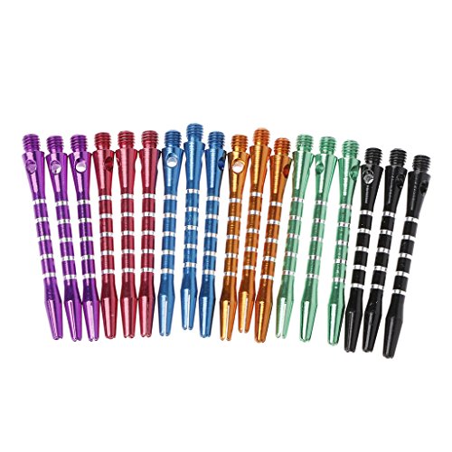 6 Sets/18 Stück 53 mm Aluminium-Schäfte, 6 Farben, 2BA Gewindegröße, Länge Darts für Metallspitze 6 Sets/18 Stück 53 mm Aluminium-Schäfte, 6 Farben, 2BA Gewindegröße, Länge Darts für Metallspitze von CVZQTE