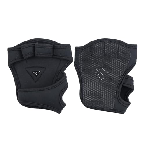 CVZQTE 1 Paar Gewichtheberhandschuhe aus Silikon, rutschfest, Vier-Finger-Workout-Handschuhe für Radfahren, Fitness, Gewichtheben, Zubehör von CVZQTE