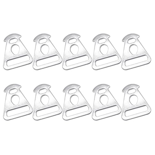 CVZQTE 10Pcs Edelstahl Abspann Zelt Seil Schnur Schnalle Camping Seil Schnalle Abspann Schnur Einsteller Camping Zubehör von CVZQTE