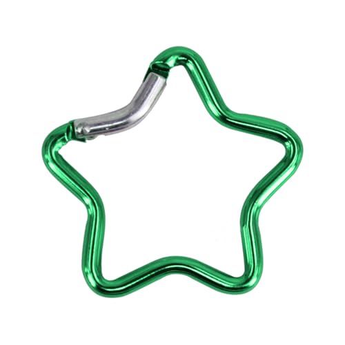 CVZQTE Karabiner Clip Sternförmige Kletterschnalle Aluminiumlegierung Robuster Schlüsselanhänger Haken Für Camping Angeln Wandern Reisen von CVZQTE