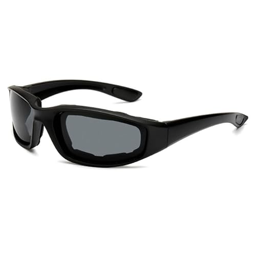 CVZQTE Motorradbrille für Herren, mit Schaumstoffpolsterung, winddichte, staubdichte Sonnenbrille, Outdoor-Schutzbrille von CVZQTE